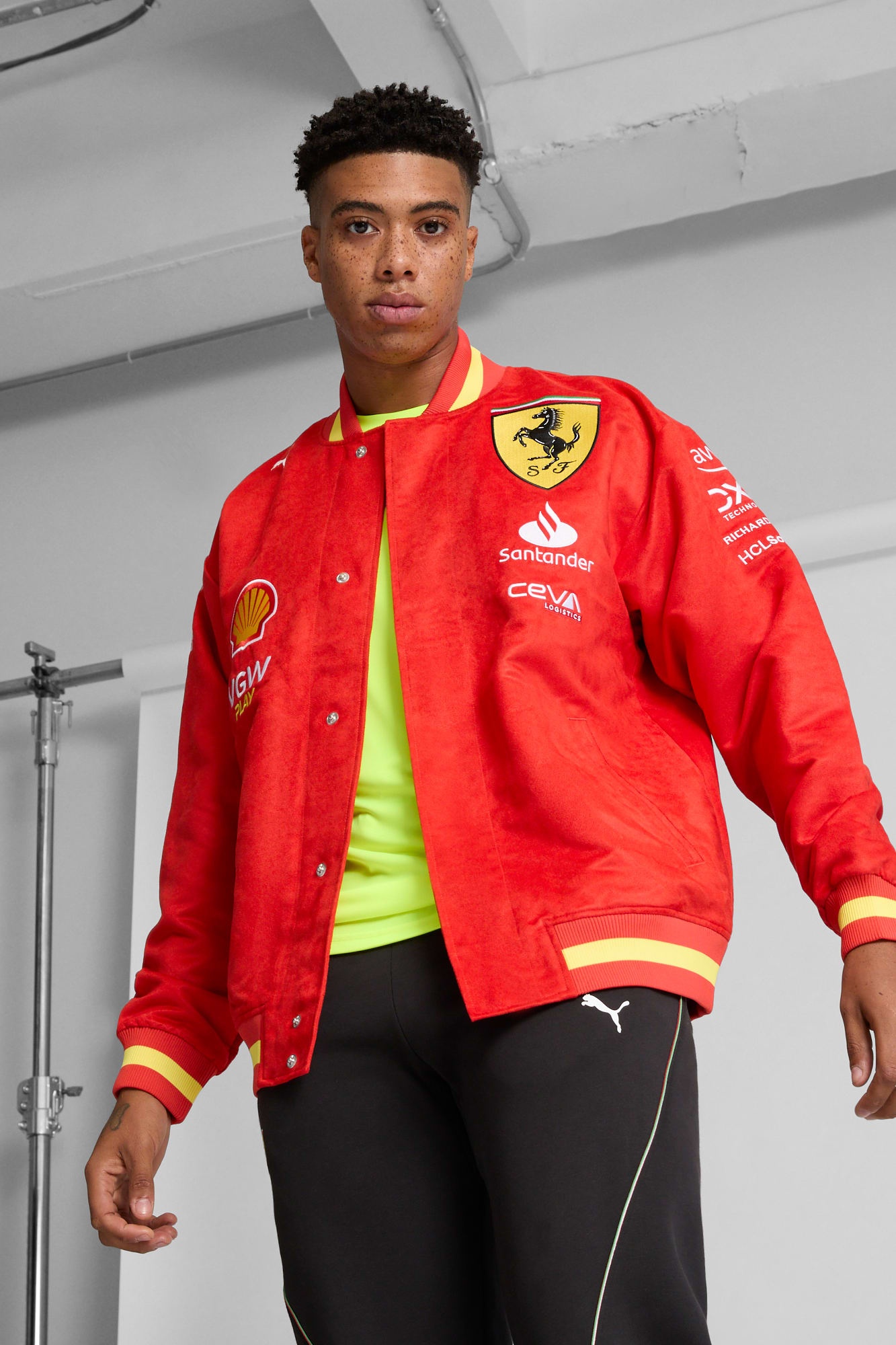 Scuderia Ferrari Team Men's Varsity Jacket - 3