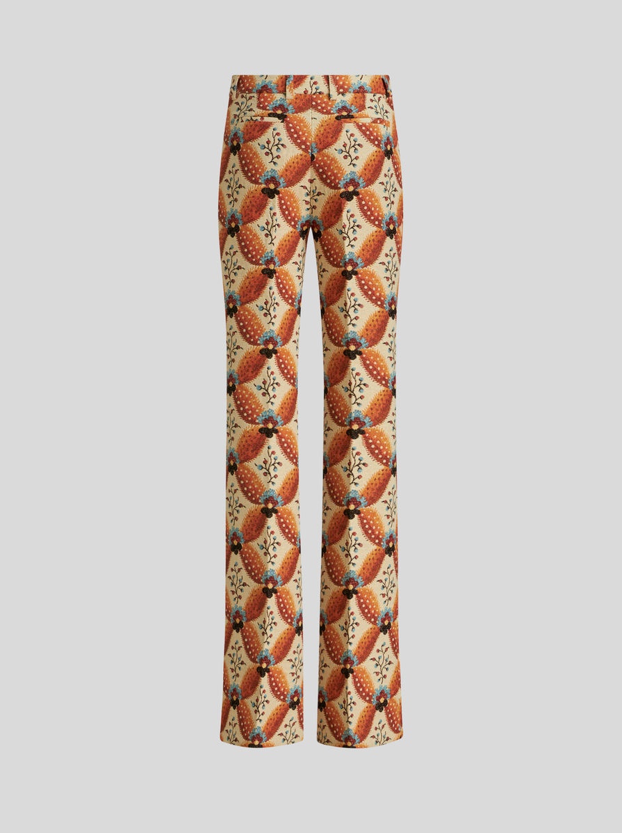 JACQUARD TROUSERS WITH GEOMETRIC DESIGN - 2