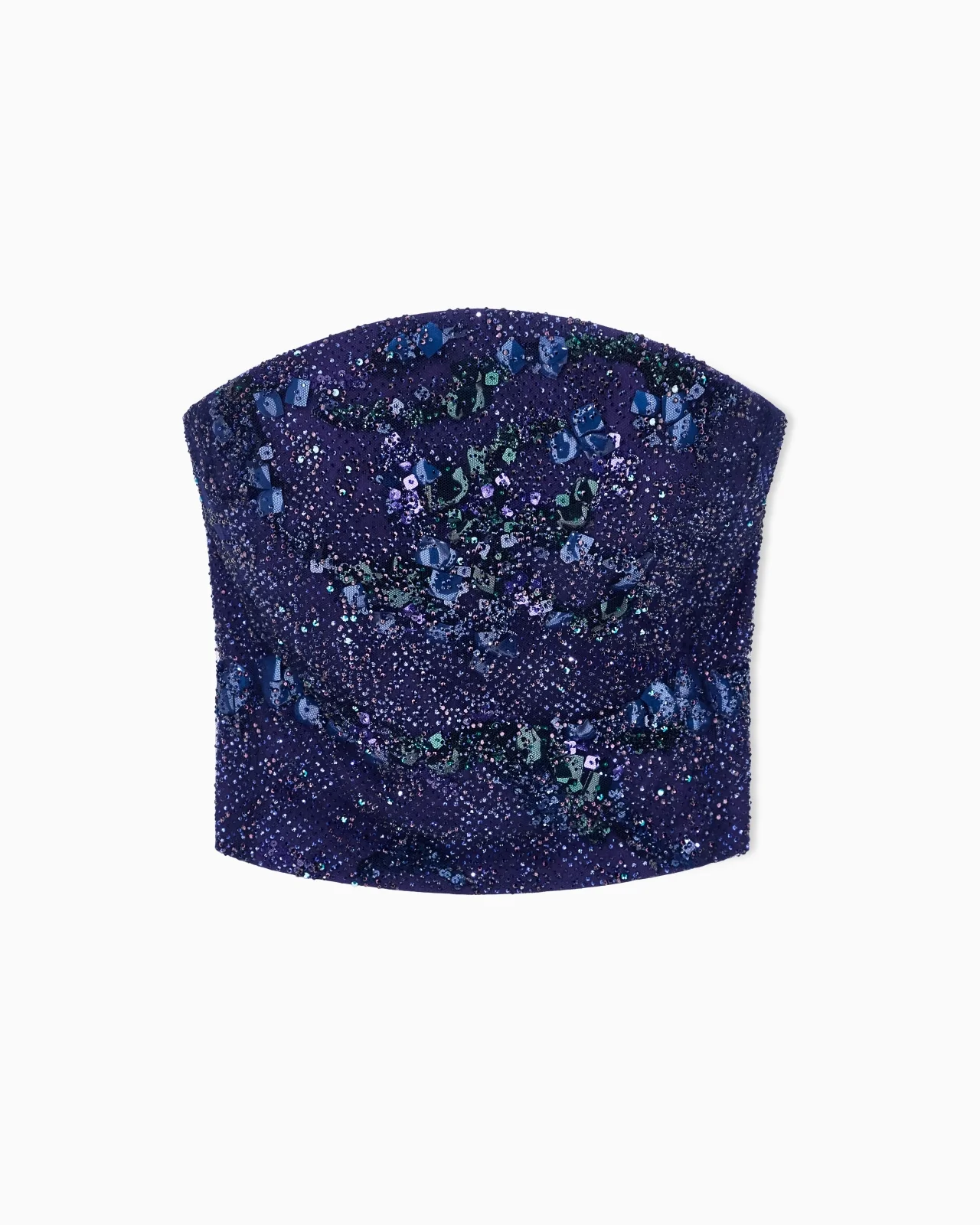 EMBROIDERED BUSTIER TOP - 1