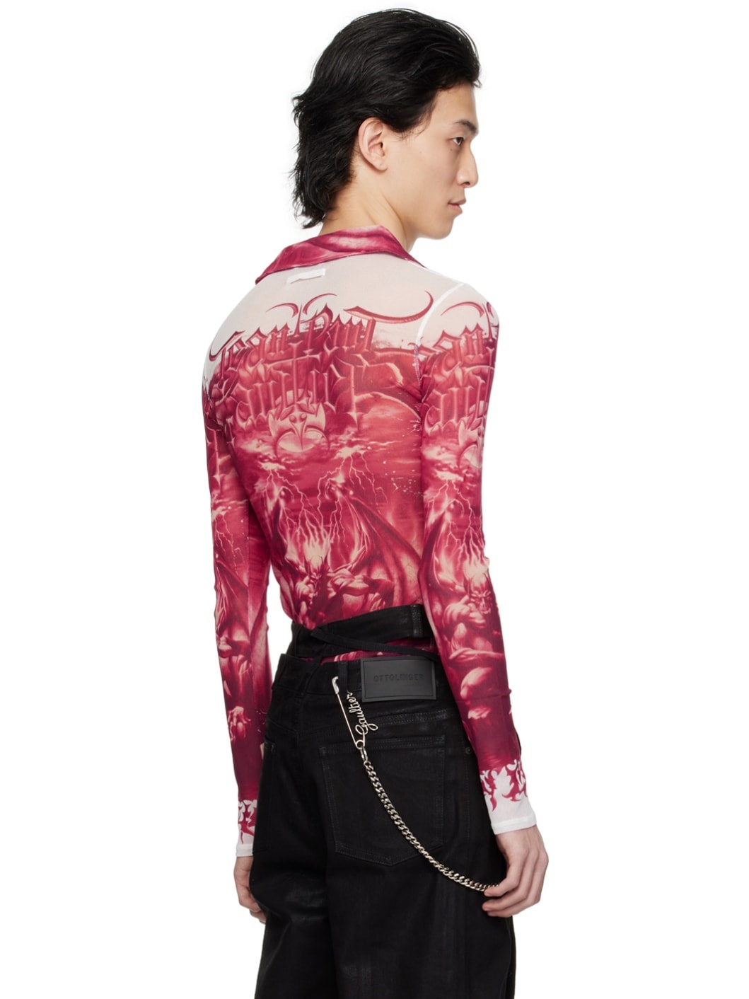 Red & White 'The Diablo' Shirt - 3