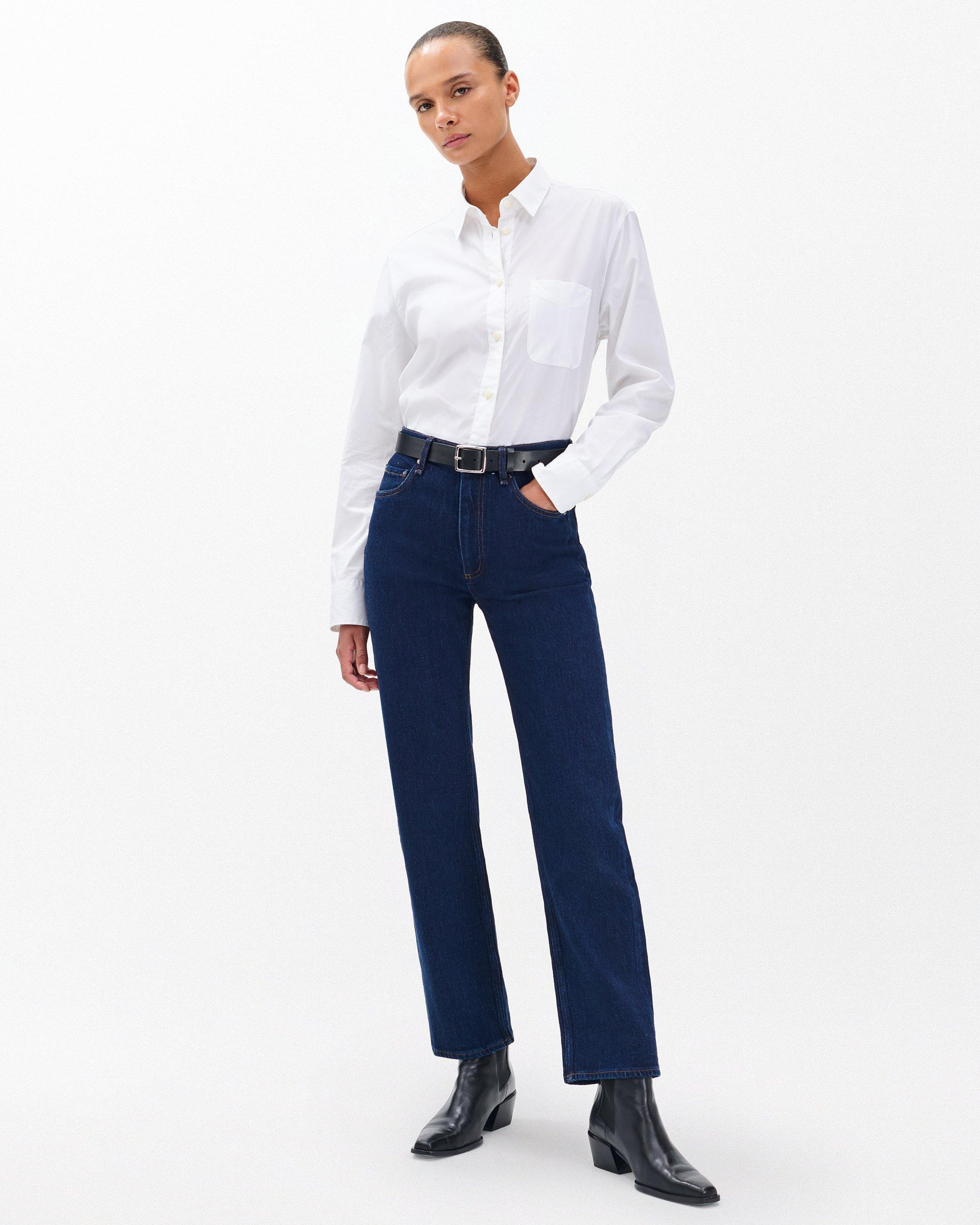 Harlow Ankle Straight Jeans
Vintage Stretch in Rinse - 3