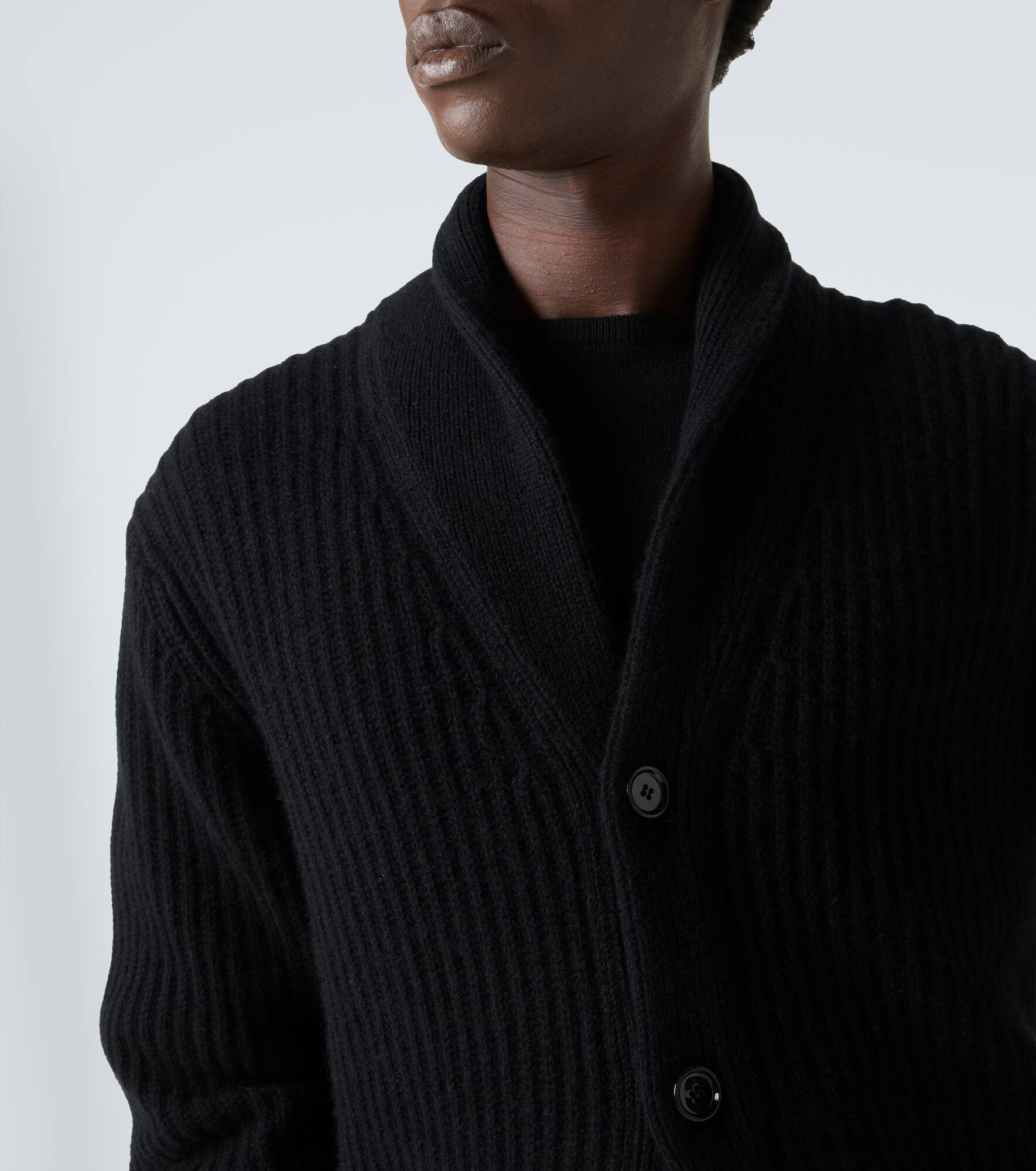 Wool and cashmere cardigan - 6