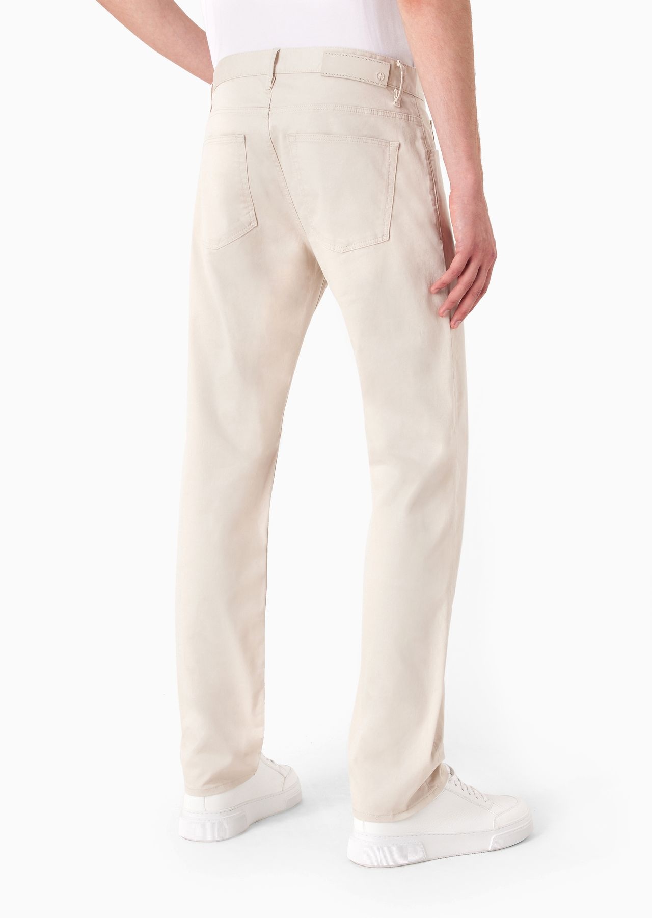 Regular-fit, five-pocket trousers in stretch cotton - 3