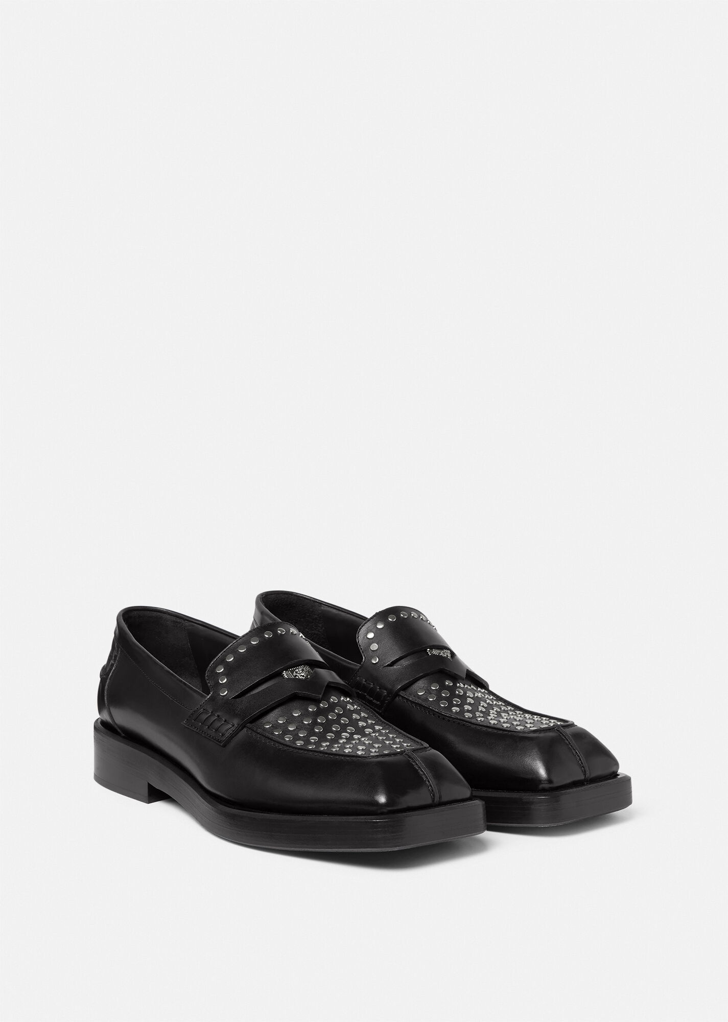Studded Squared Loafers - 2