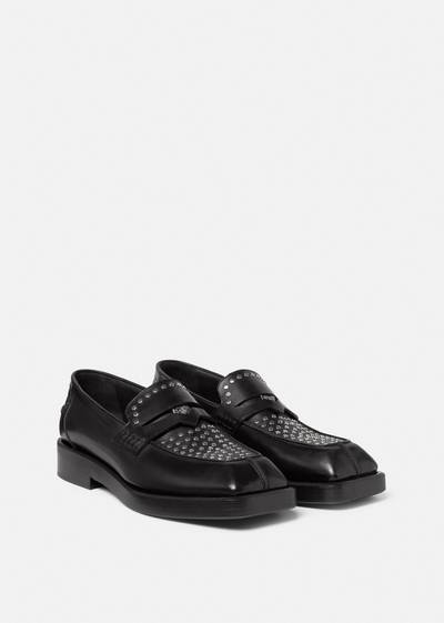 VERSACE Studded Squared Loafers outlook