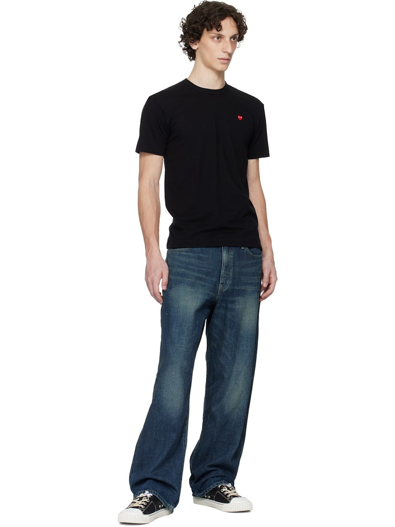 Comme des Garçons PLAY Black Basic Small Emblem T-shirt outlook