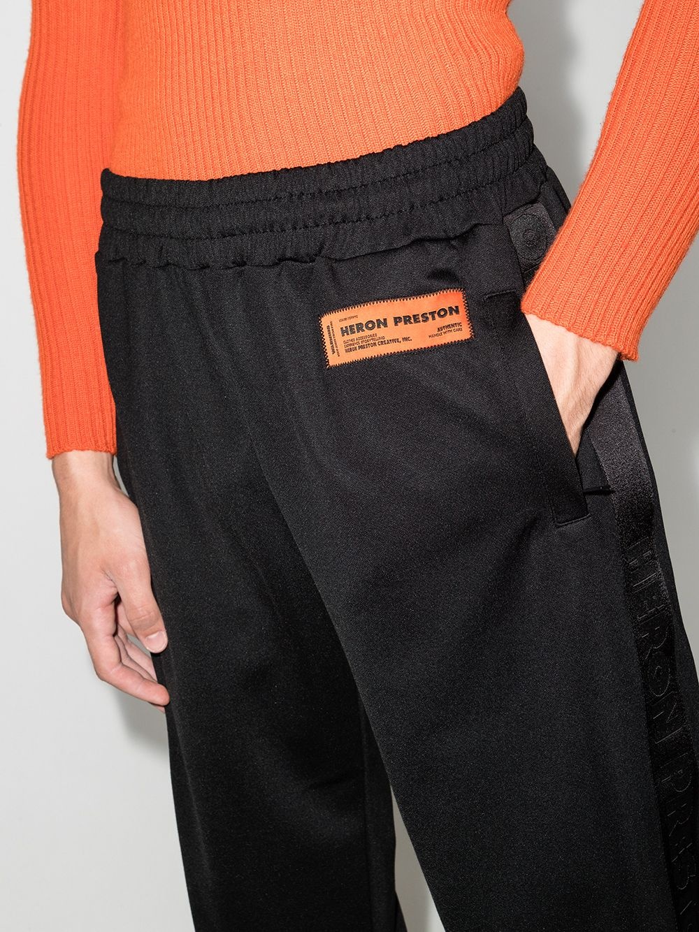 logo patch track trousers - 4