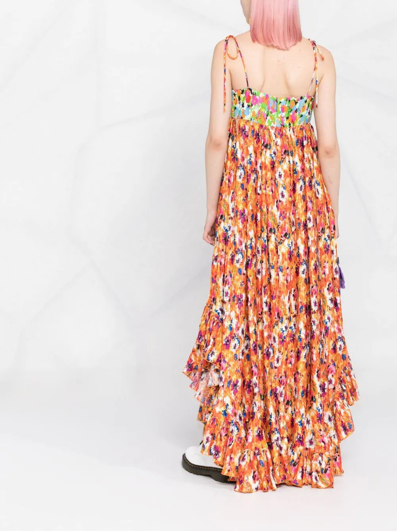 floral print pleated maxi dress 6