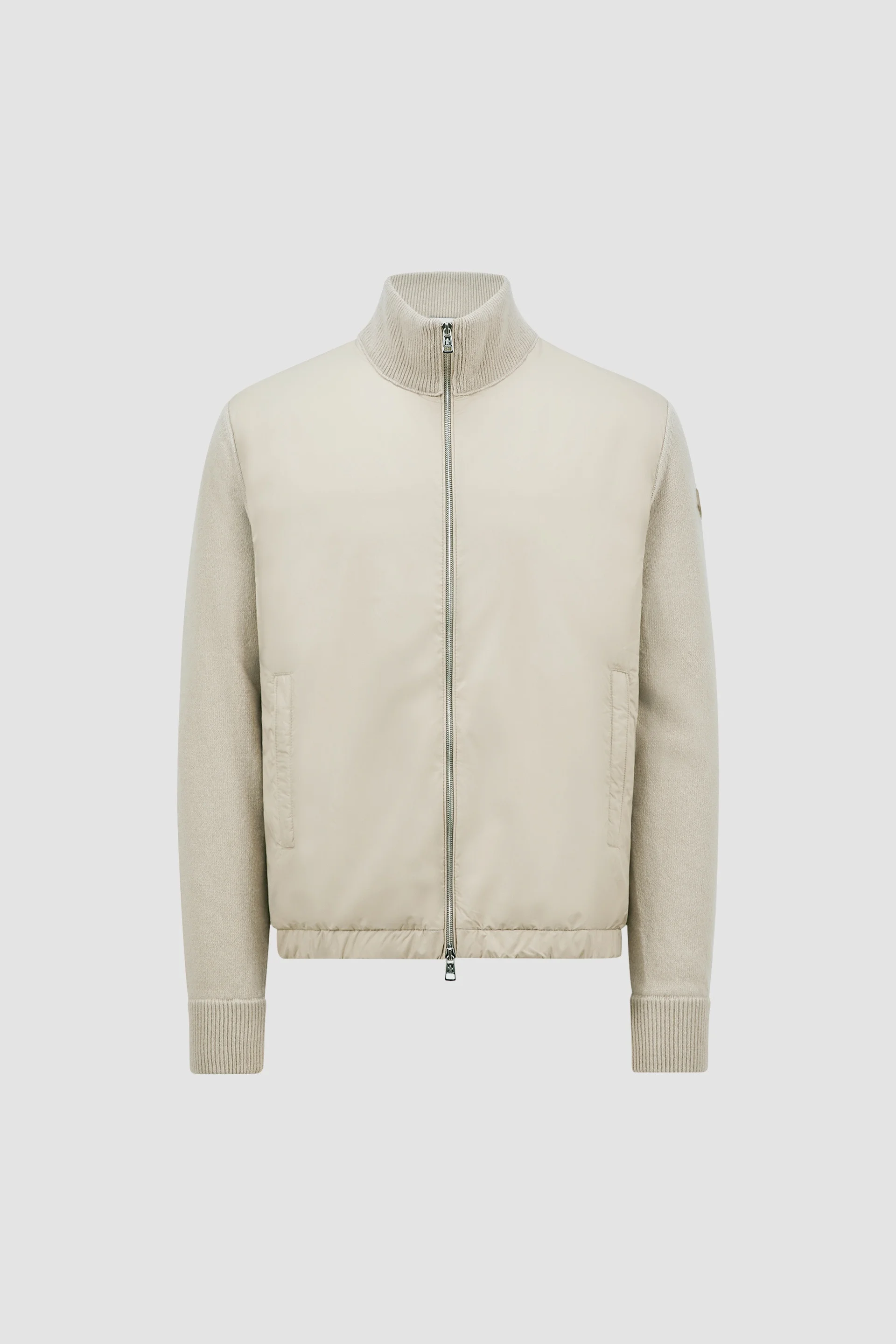 Padded Wool & Cashmere Zip-Up Cardigan - 1