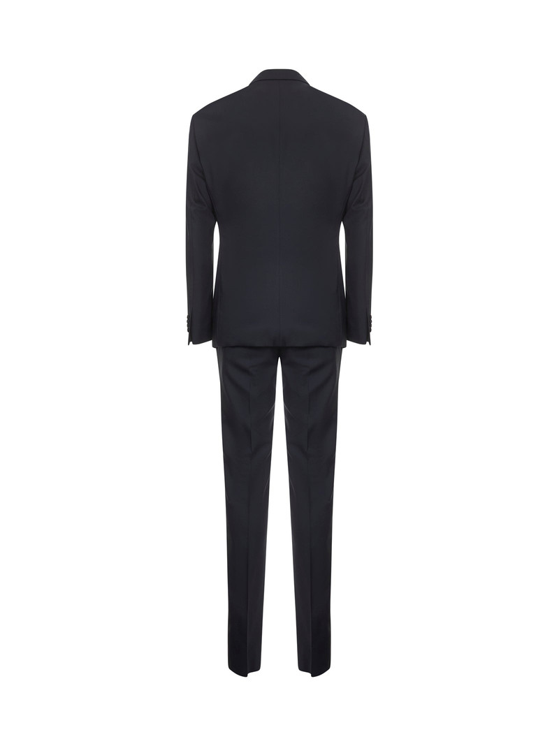 GIORGIO ARMANI Dark navy virgin wool tuxedo suit outlook