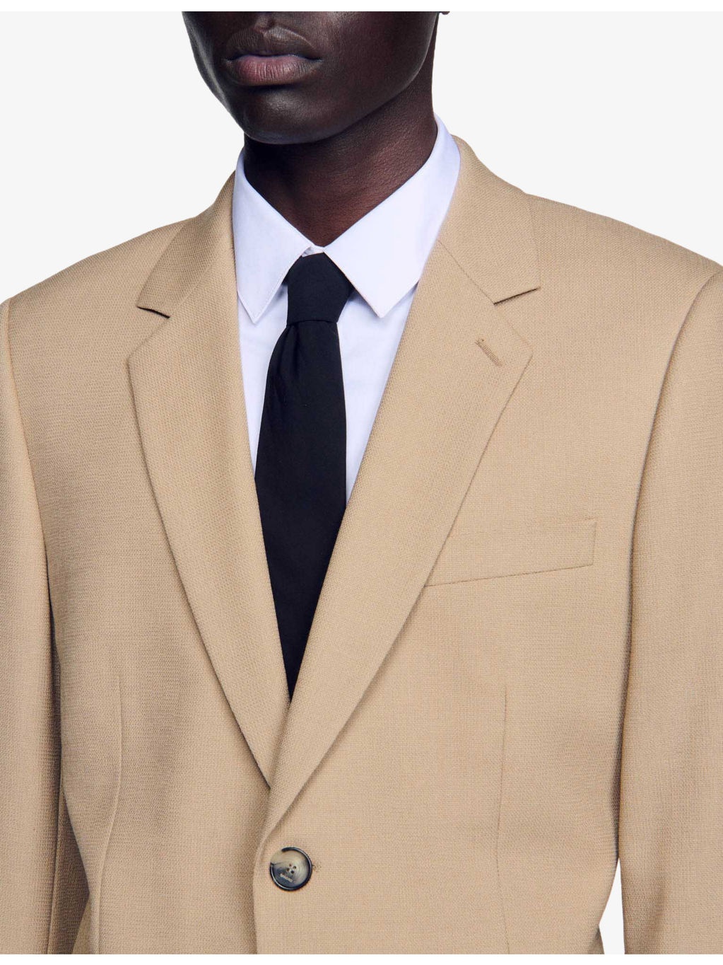 Notch-Lapel Stretch-Wool Jacket - 5