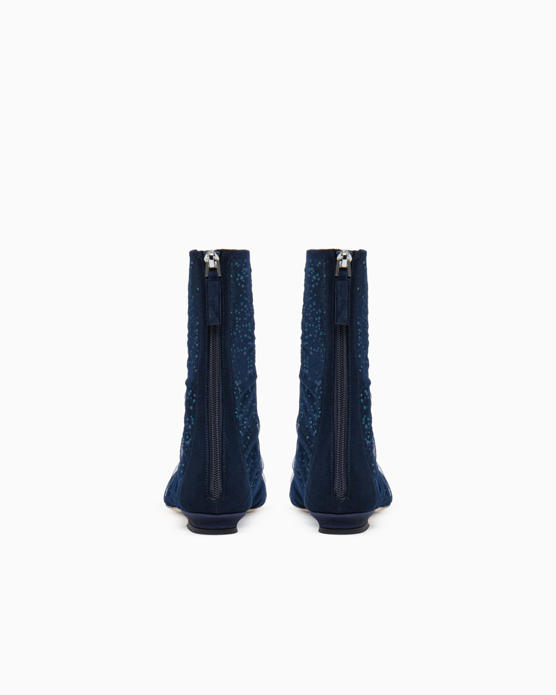 ANKLE BOOTS WITH TULLE AND RHINESTONES 3