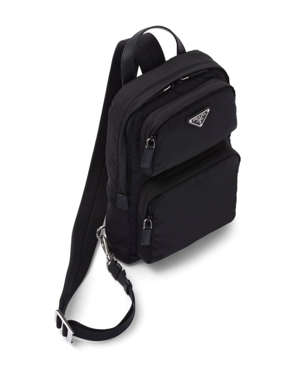 enamel triangle-logo backpack - 5