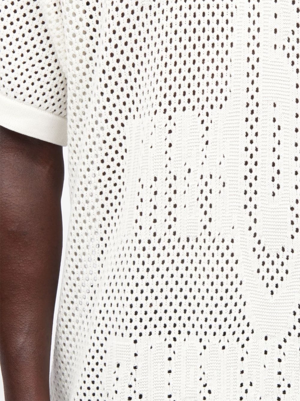 intarsia-knit cotton T-shirt - 7