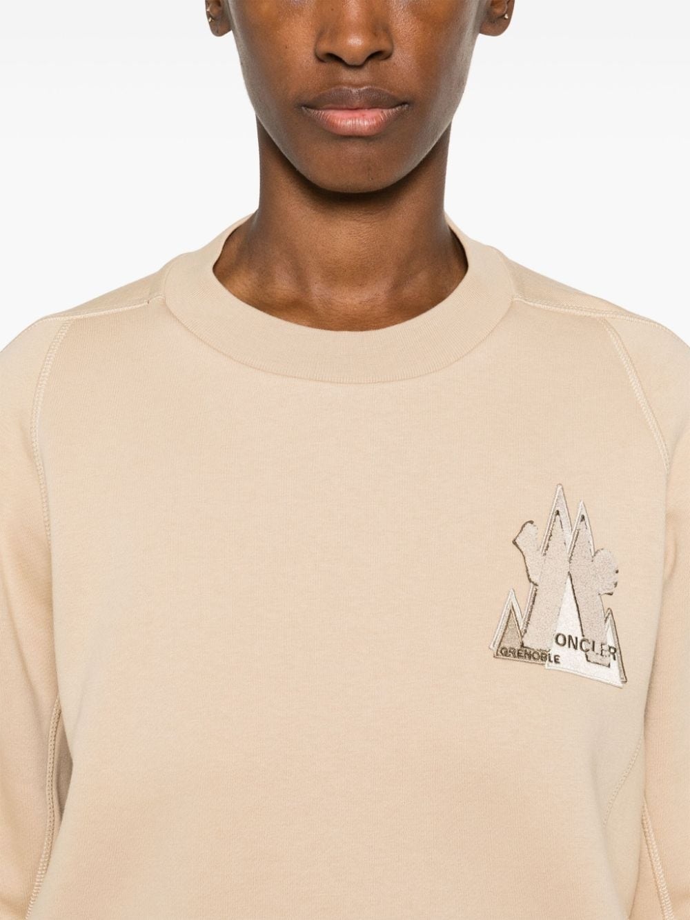 logo-appliqué sweatshirt - 5