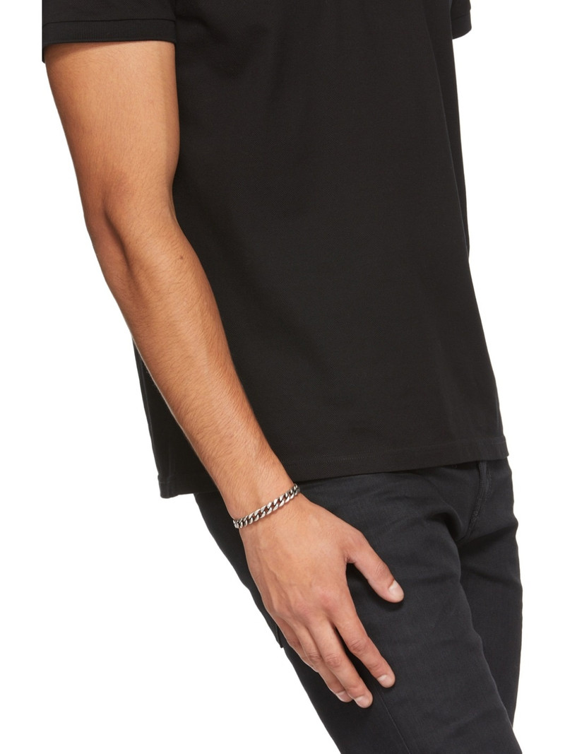 Silver Gourmette Cuff Bracelet 6