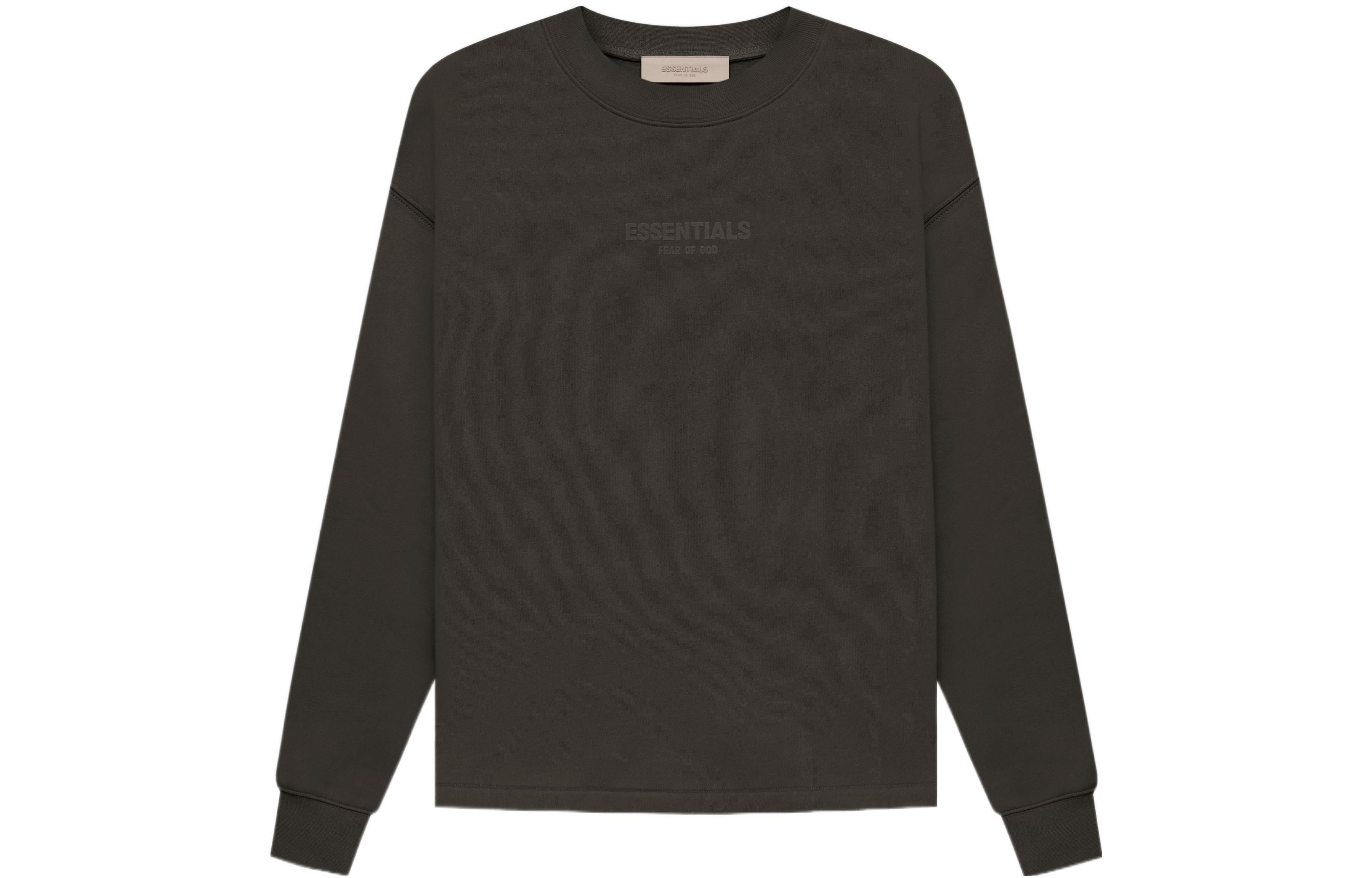 Fear of God Essentials FW22 Relaxed Crewneck Off Black FOG-FW22-644 - 2