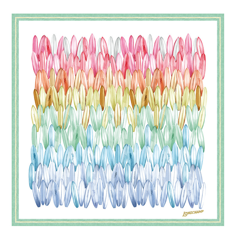 Camaïeu de Surf Silk scarf 90 Rainbow - Silk 1