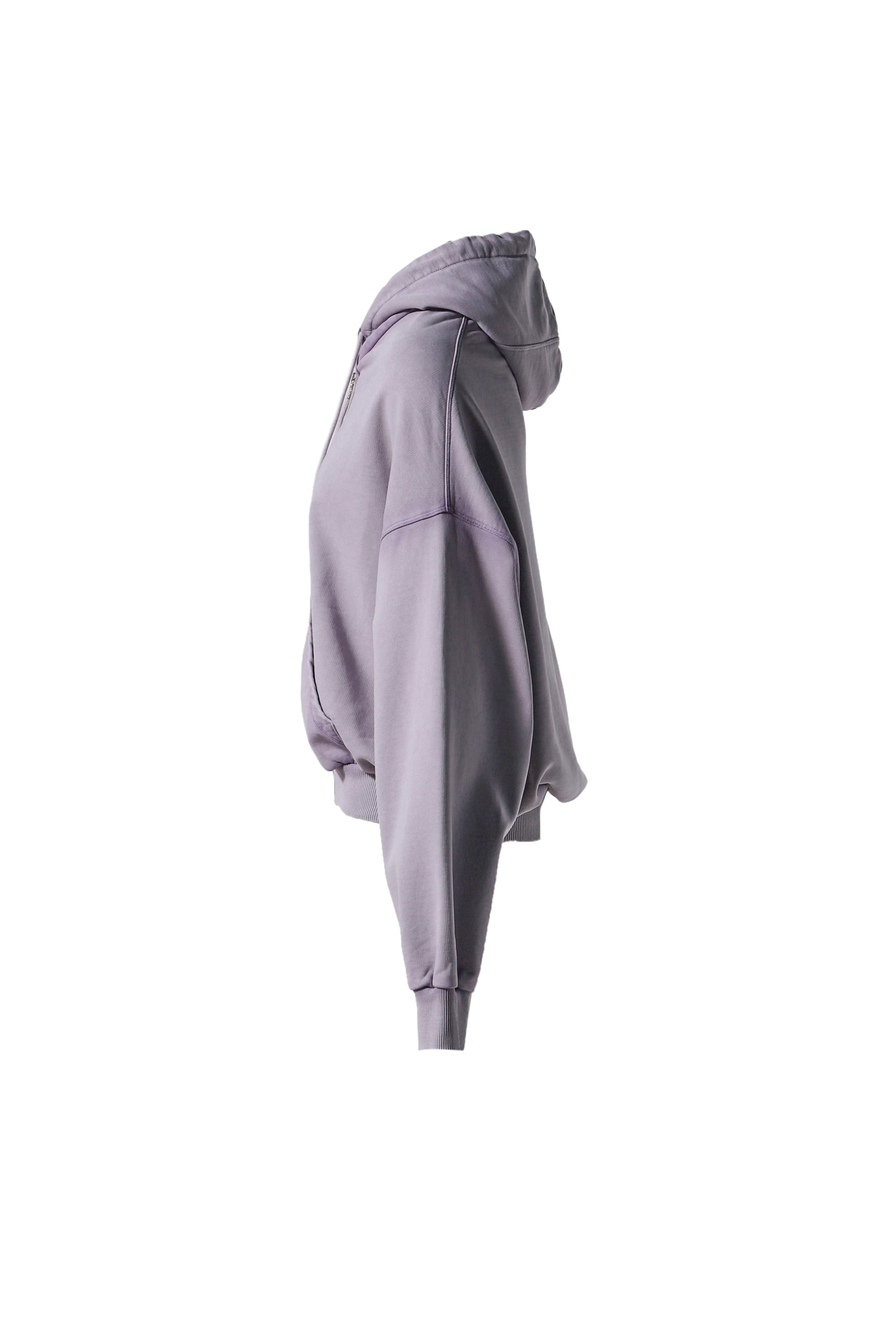 SHOULDERLESS HOODIE PURPLE / PURPLE - 3