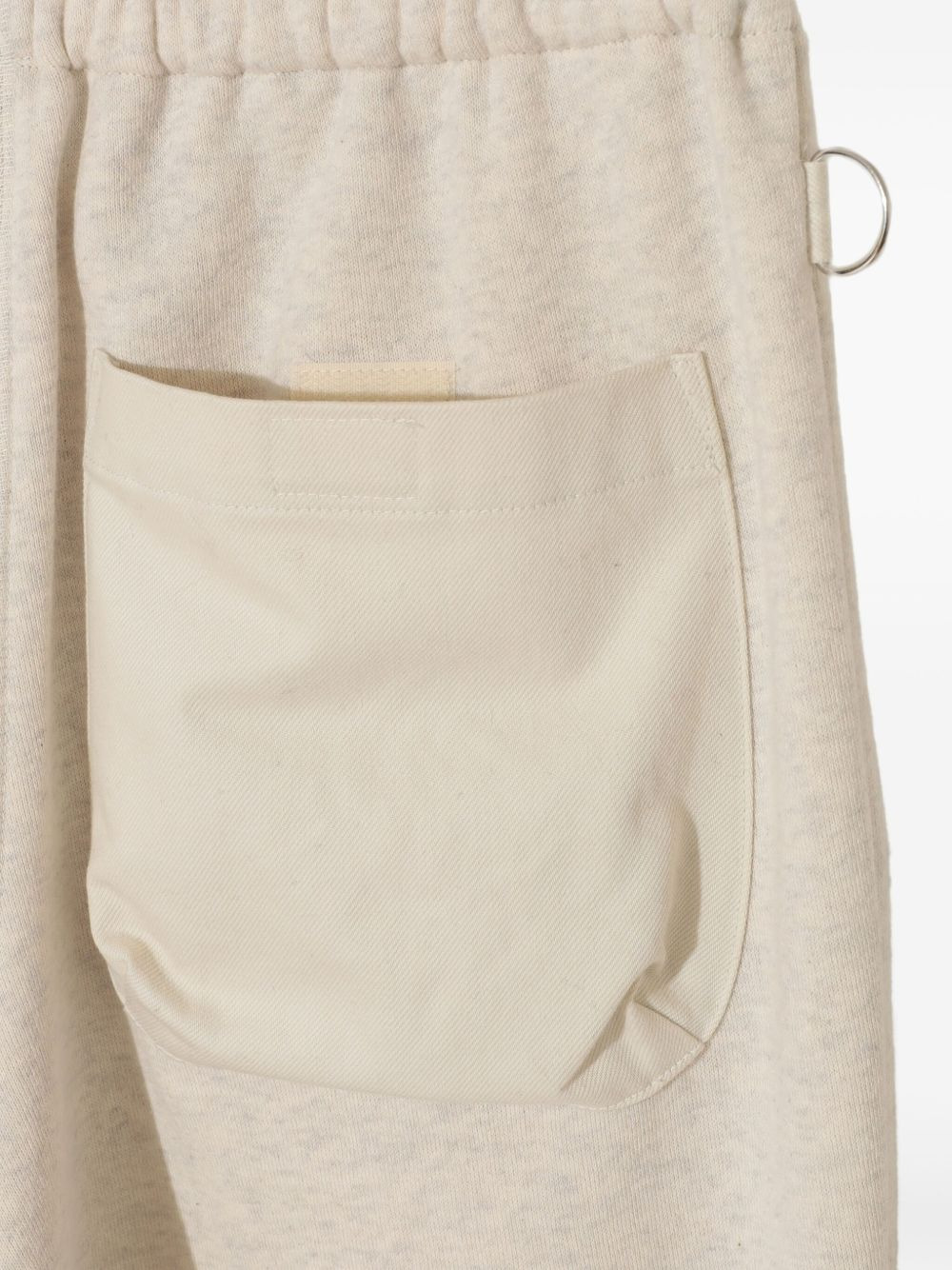 buckle-fastening drawstring track pants - 5