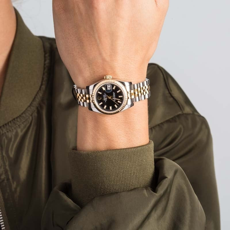 Lady Rolex Datejust 179173 Black Dial - 5