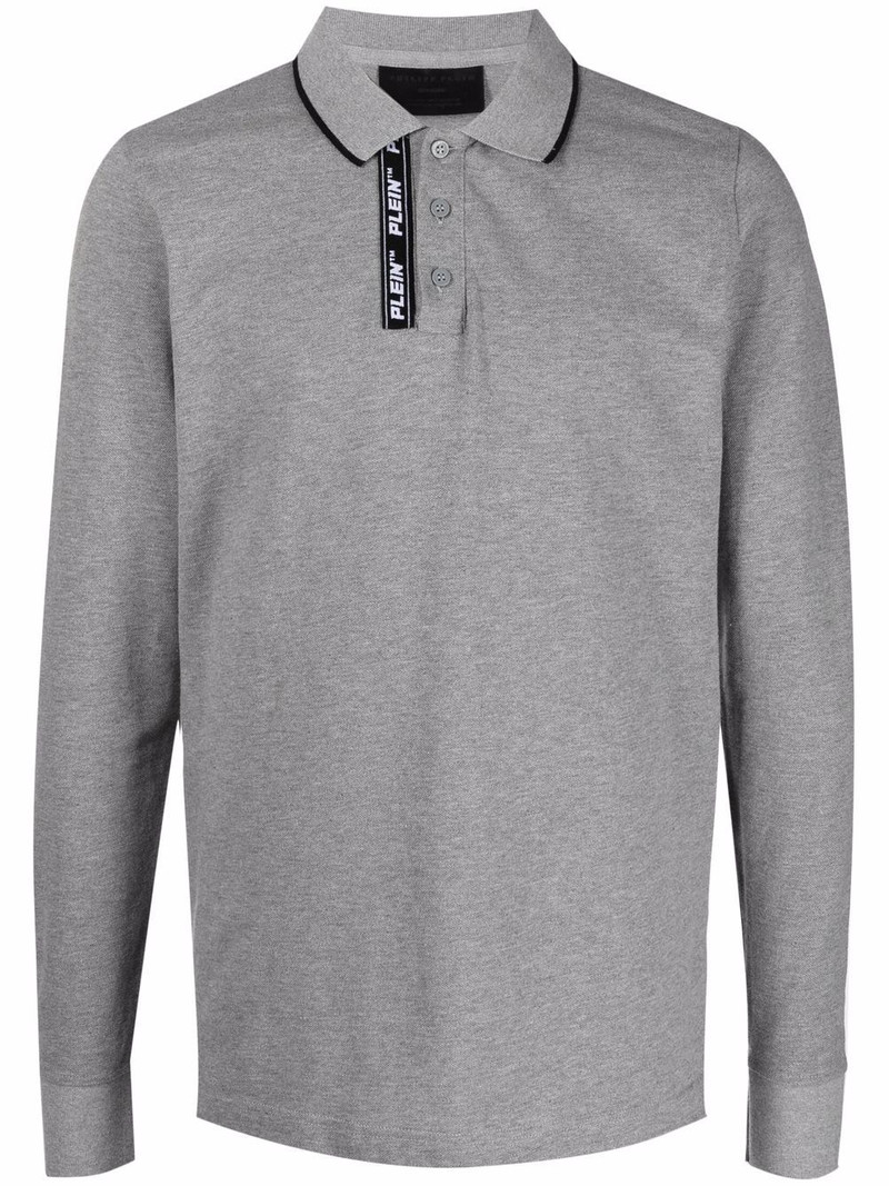 logo patch polo shirt 1