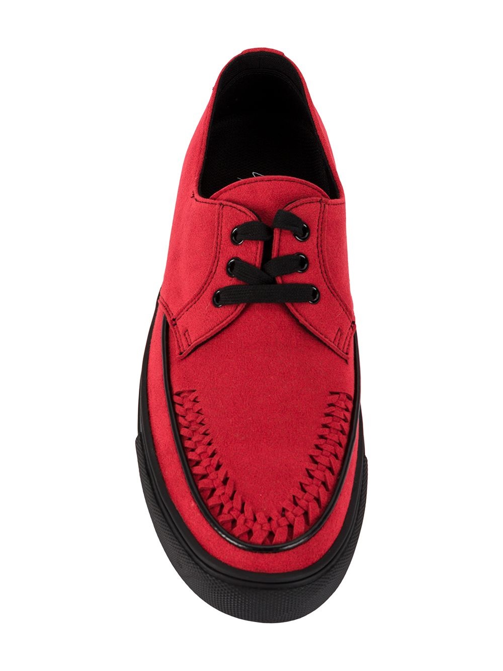 woven toe detail sneakers - 4