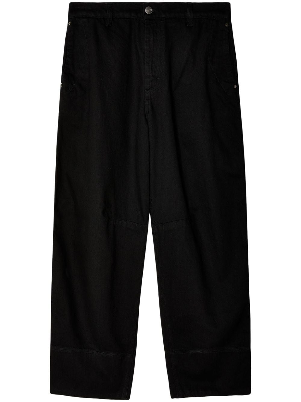 straight-leg cotton jeans - 1