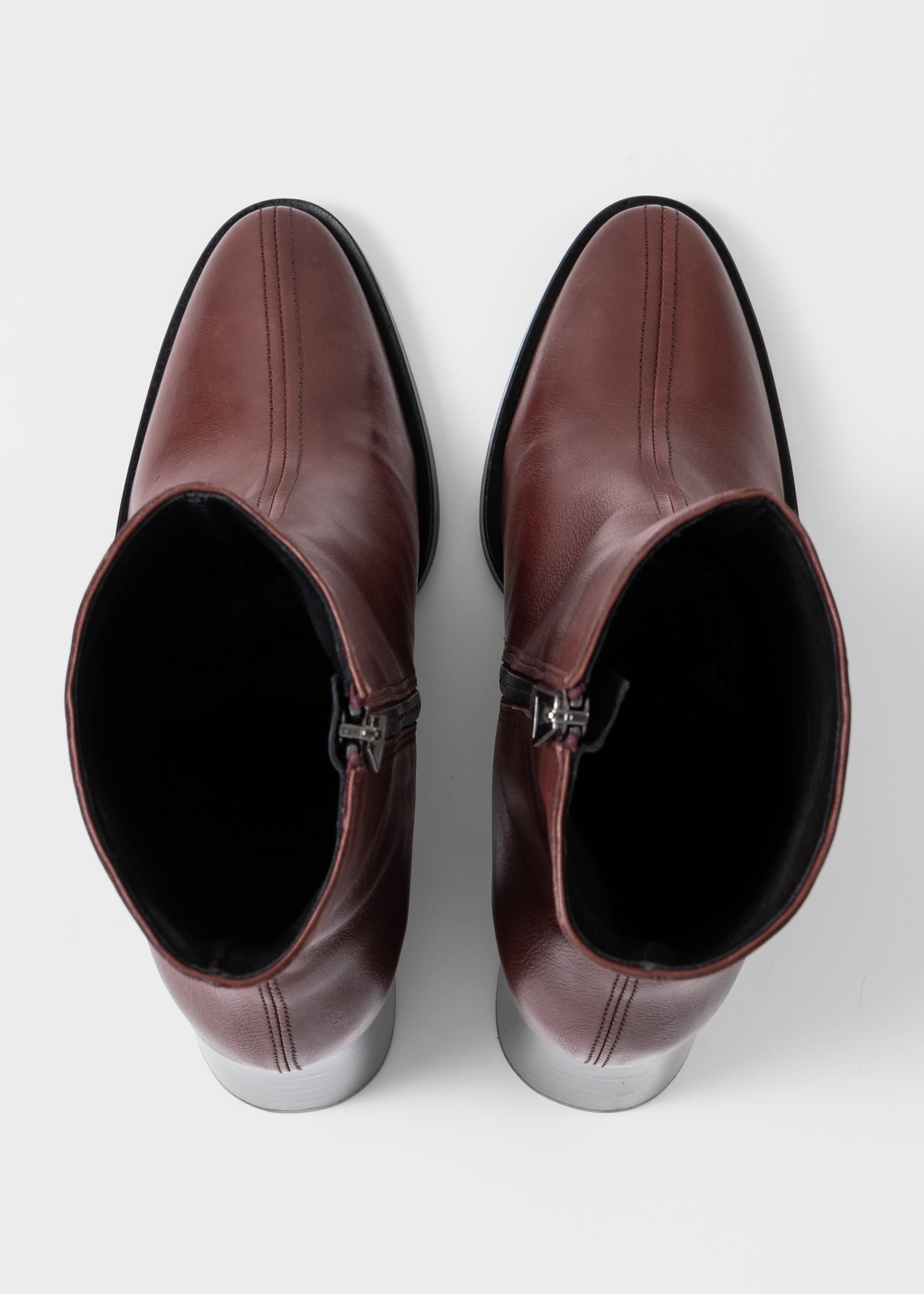 Leather Burgundy 'Baylis' Boots - 5