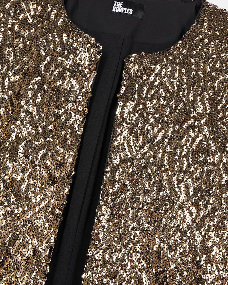 SHORT JACKET WITH GOLDEN SEQUINS 7
