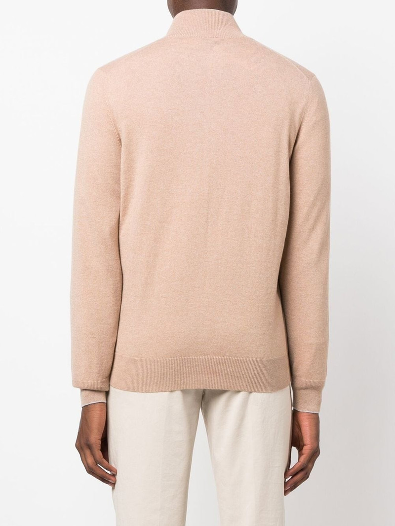 zip-up cashmere jumper 4