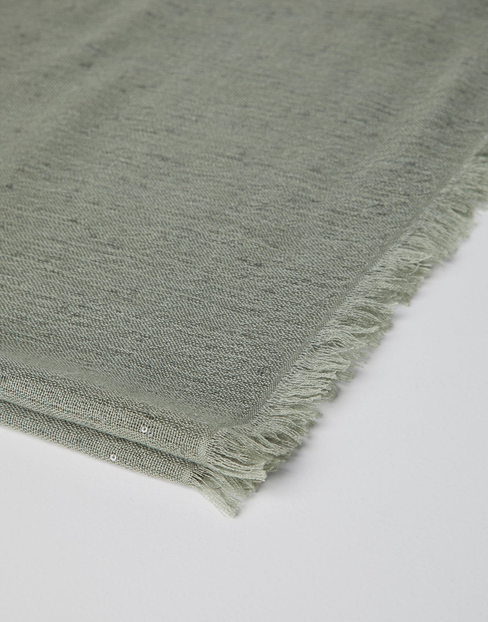 Lightweight cashmere and silk Diamond yarn knit scarf - 2