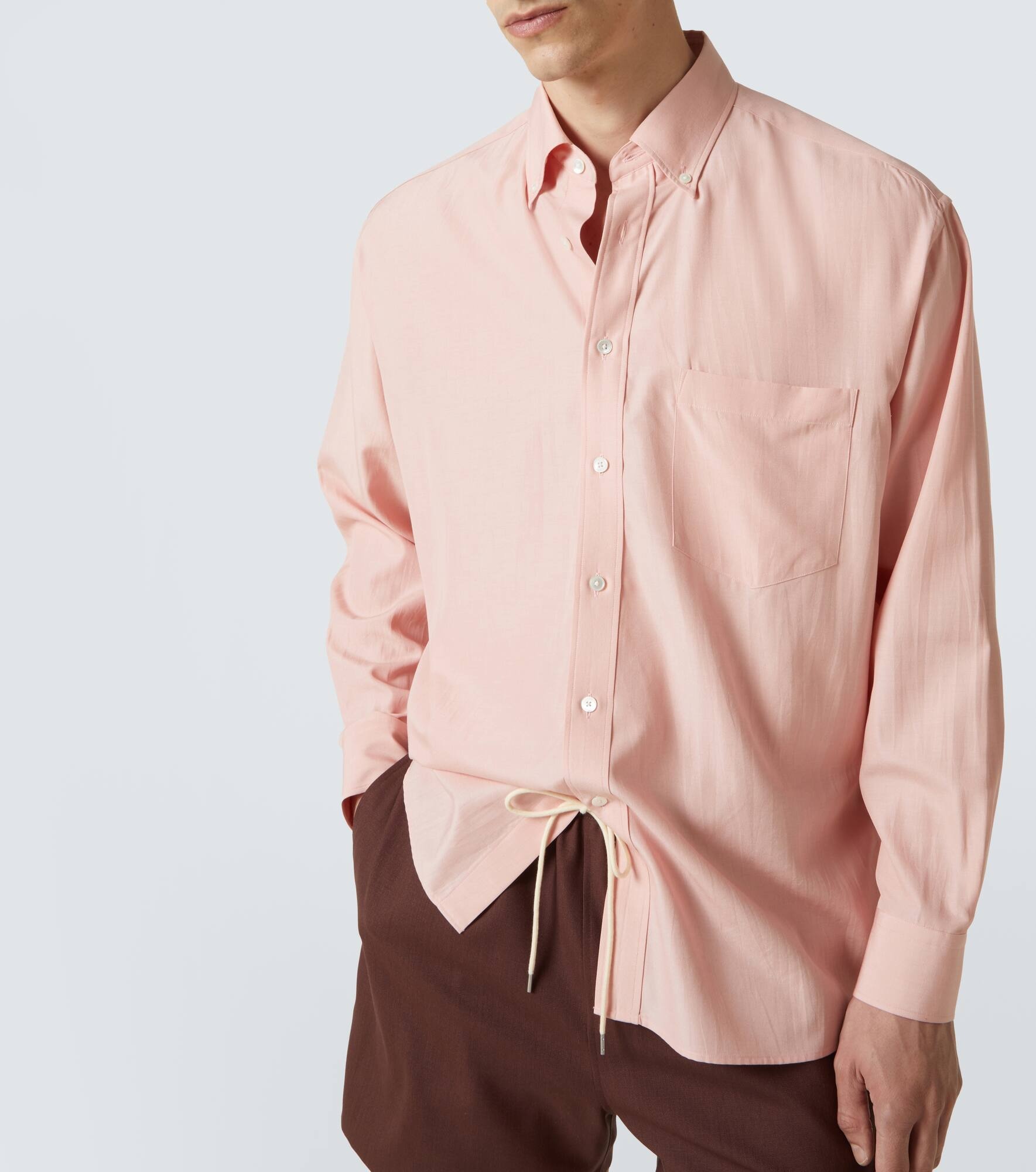 Silk broadcloth shirt - 5