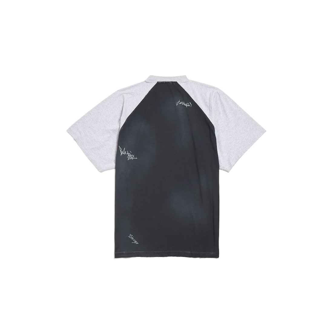 Men's Banana Raglan Oversized T-shirt in Black Faded - 2