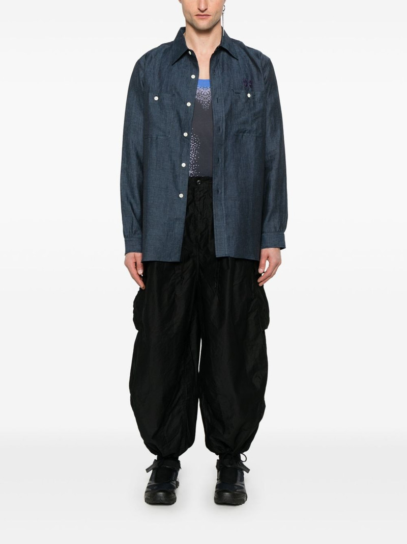 NEEDLES embroidered-logo shirt outlook