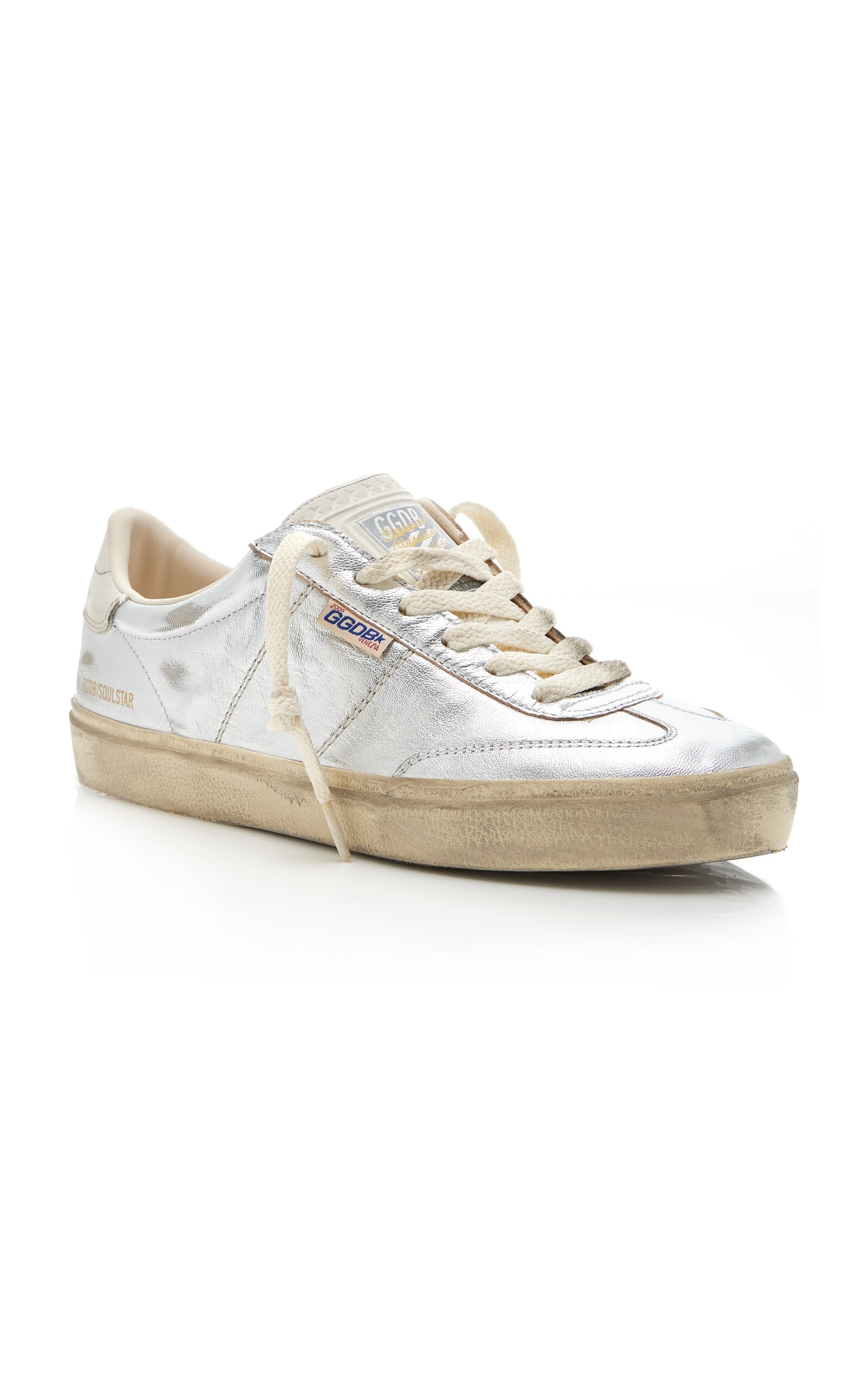 Soul-Star Laminated Leather Sneakers silver - 4