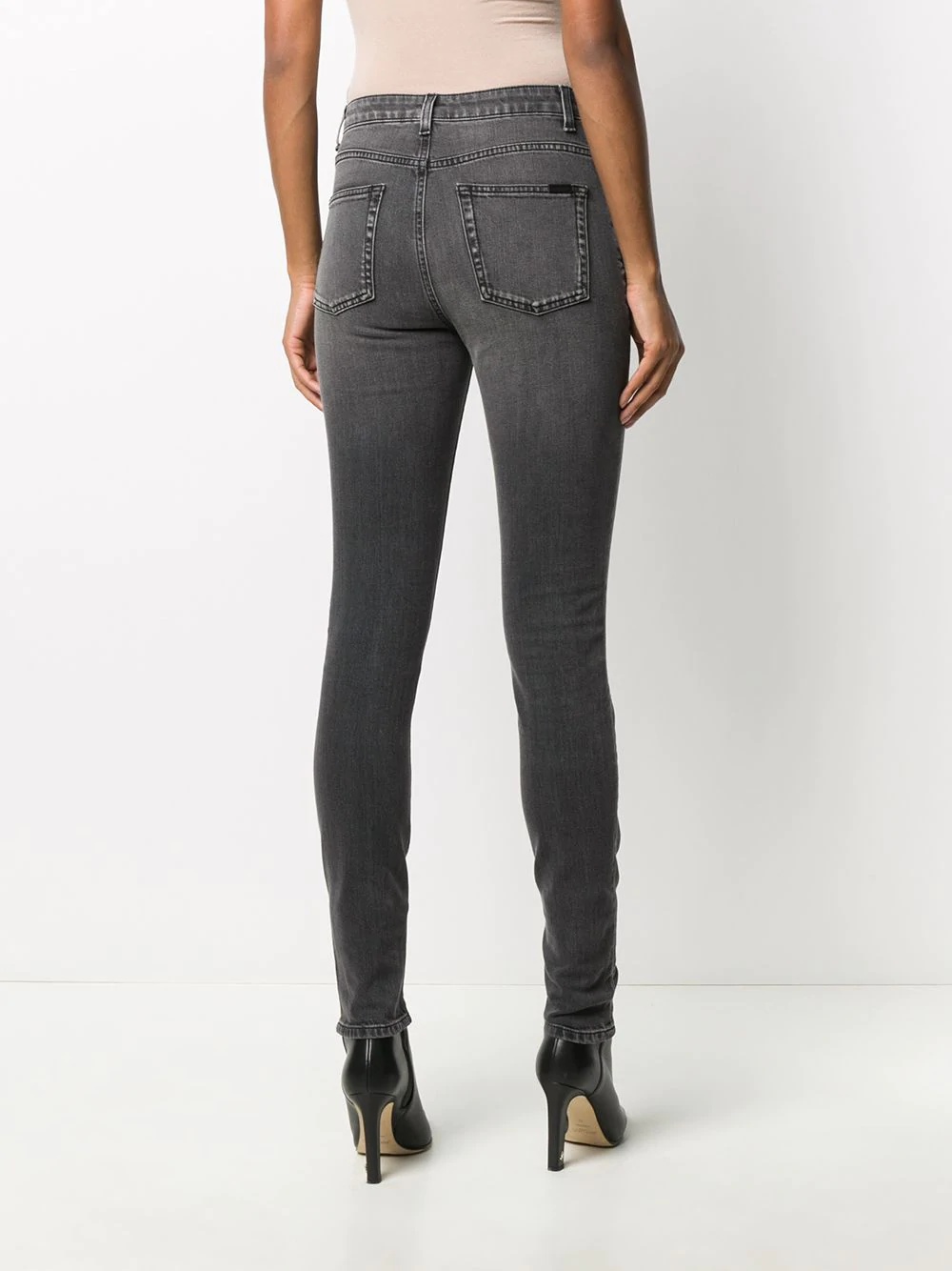 whiskered skinny jeans - 4