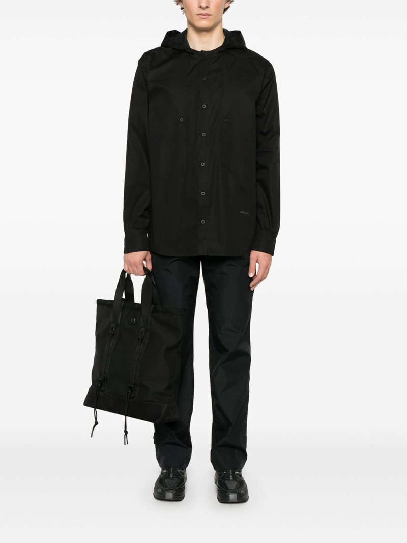 GR10K poplin hooded shirt outlook