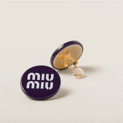 Miu Miu Plexiglas earrings outlook