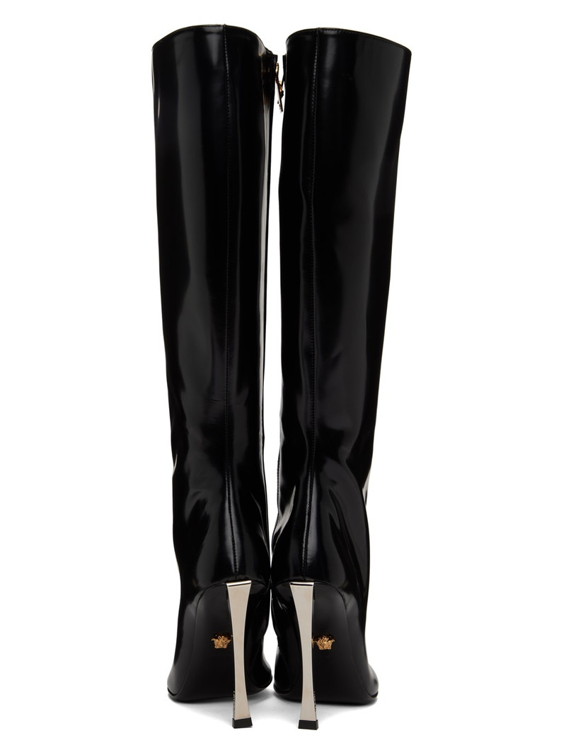 VERSACE Black Pin-Point Boots outlook