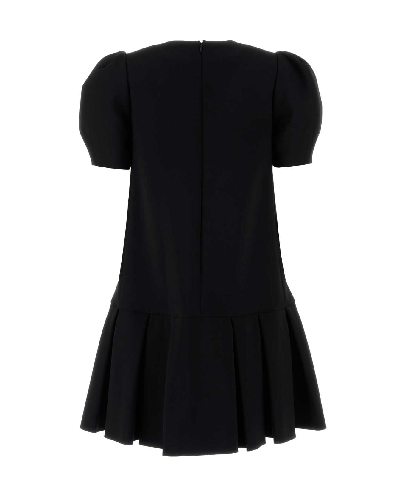 Black Stretch Twill Dress - 2
