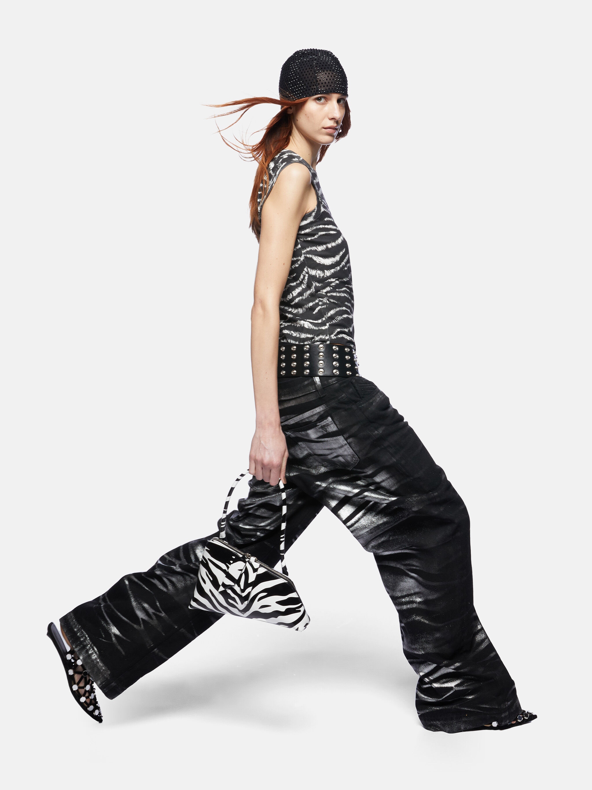 REESE'' BLACK AND WHITE TANK TOP - 4