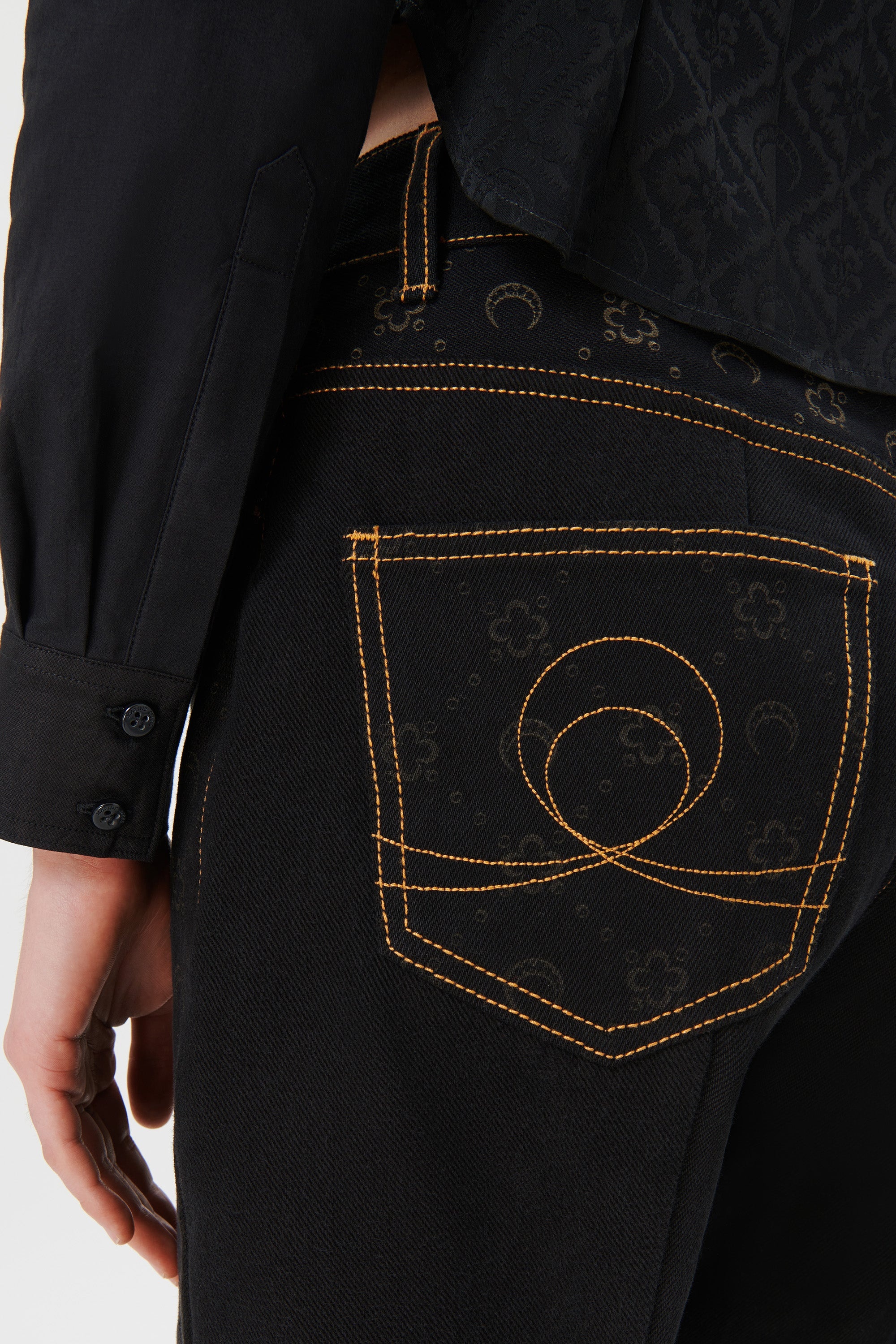 Regenerated Denim Straight Leg Pants - 4