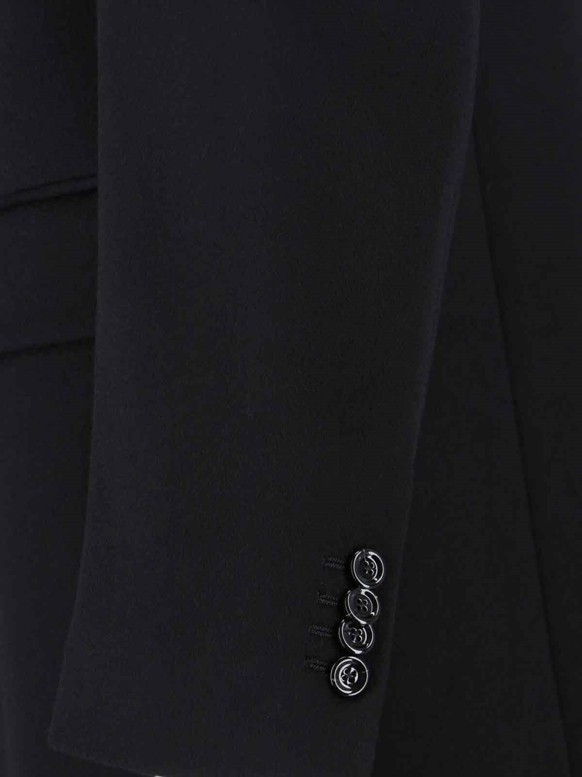 DOUBLE-BREASTED VIRGIN WOOL COAT - 5