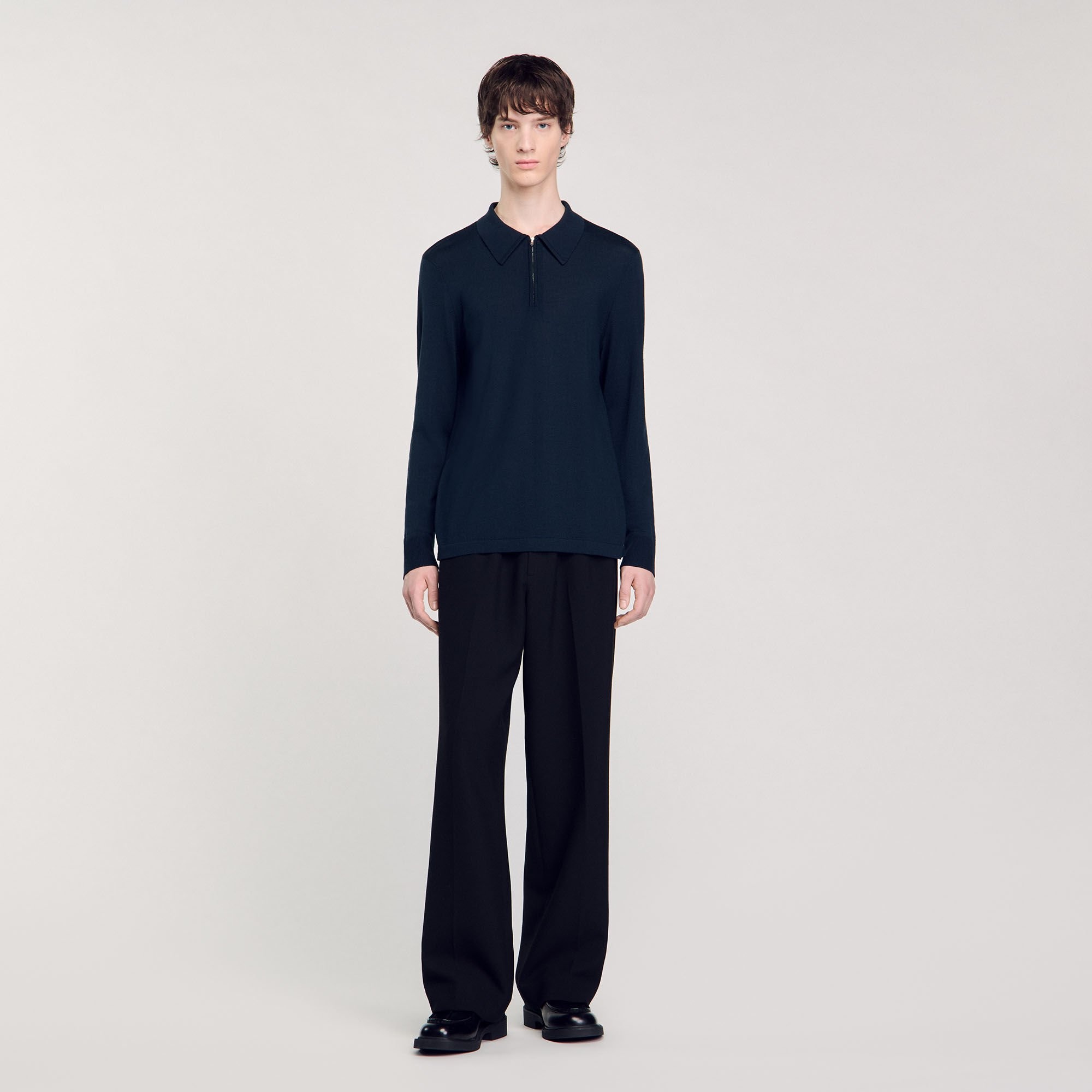 KNITTED POLO SWEATER - 3