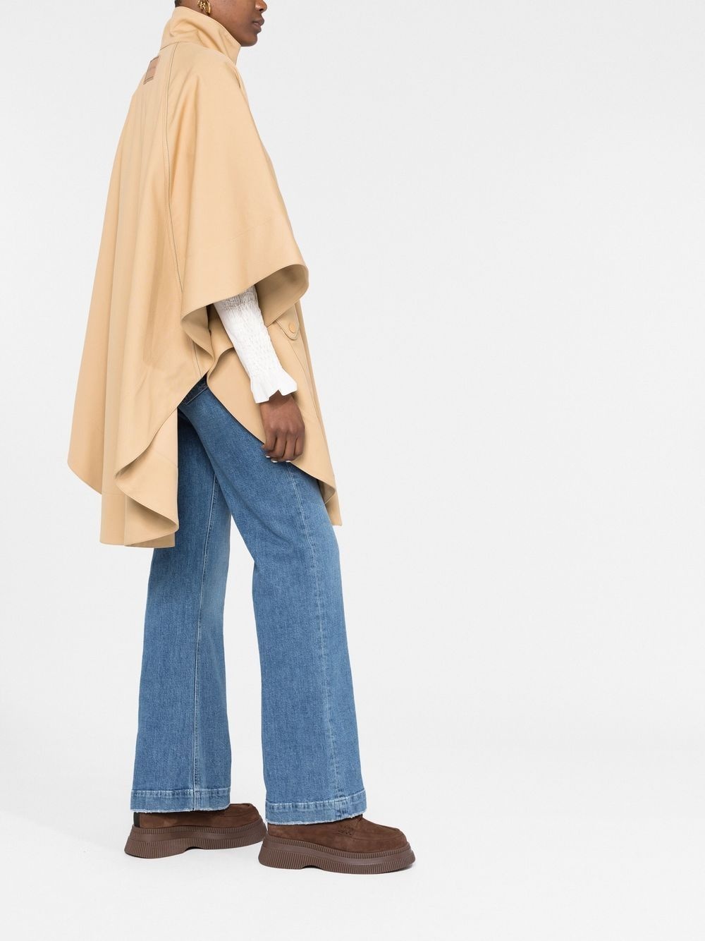 high-neck half-sleeved parka - 6