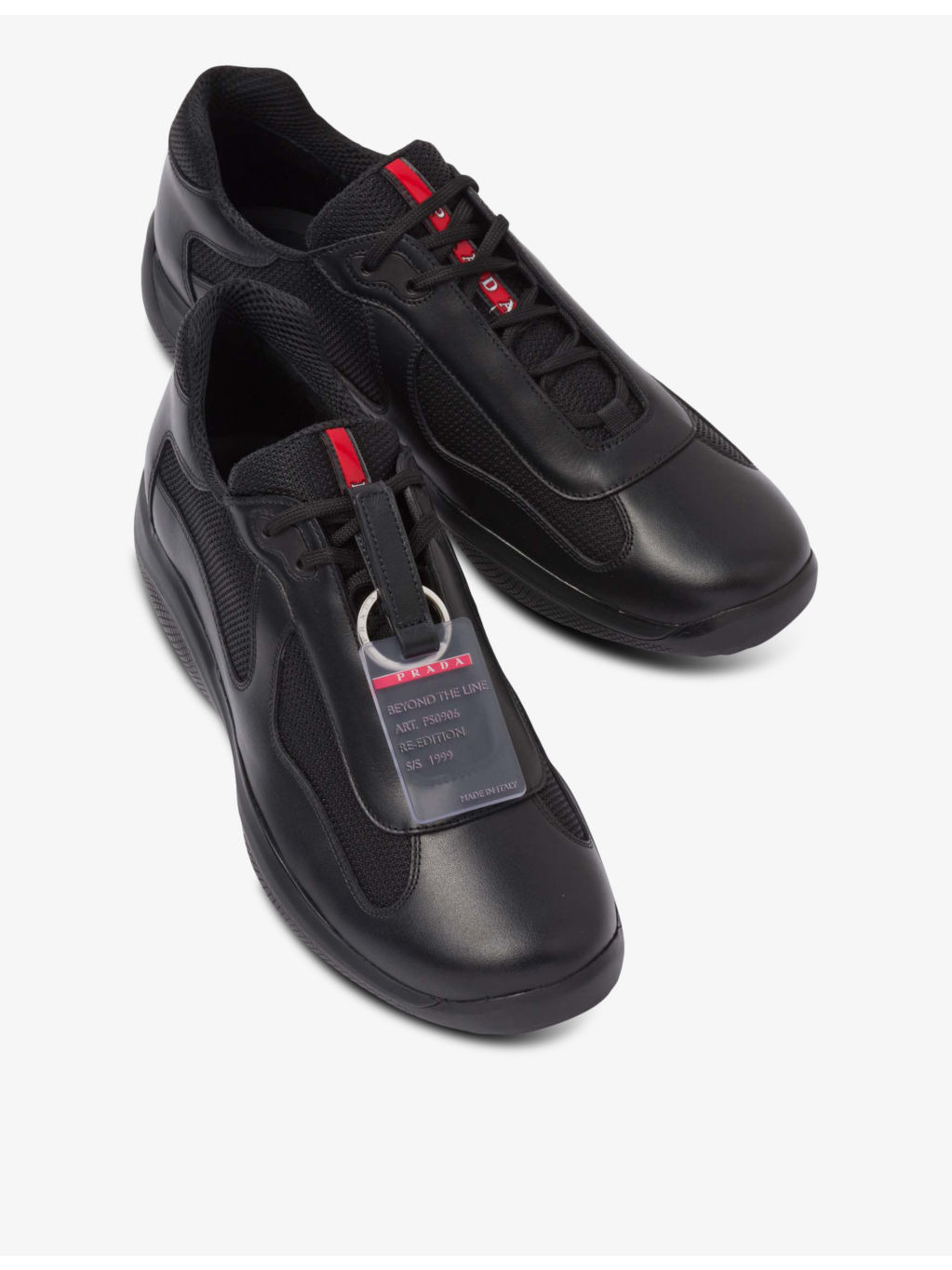 America’s Cup Original leather and mesh trainers - 3