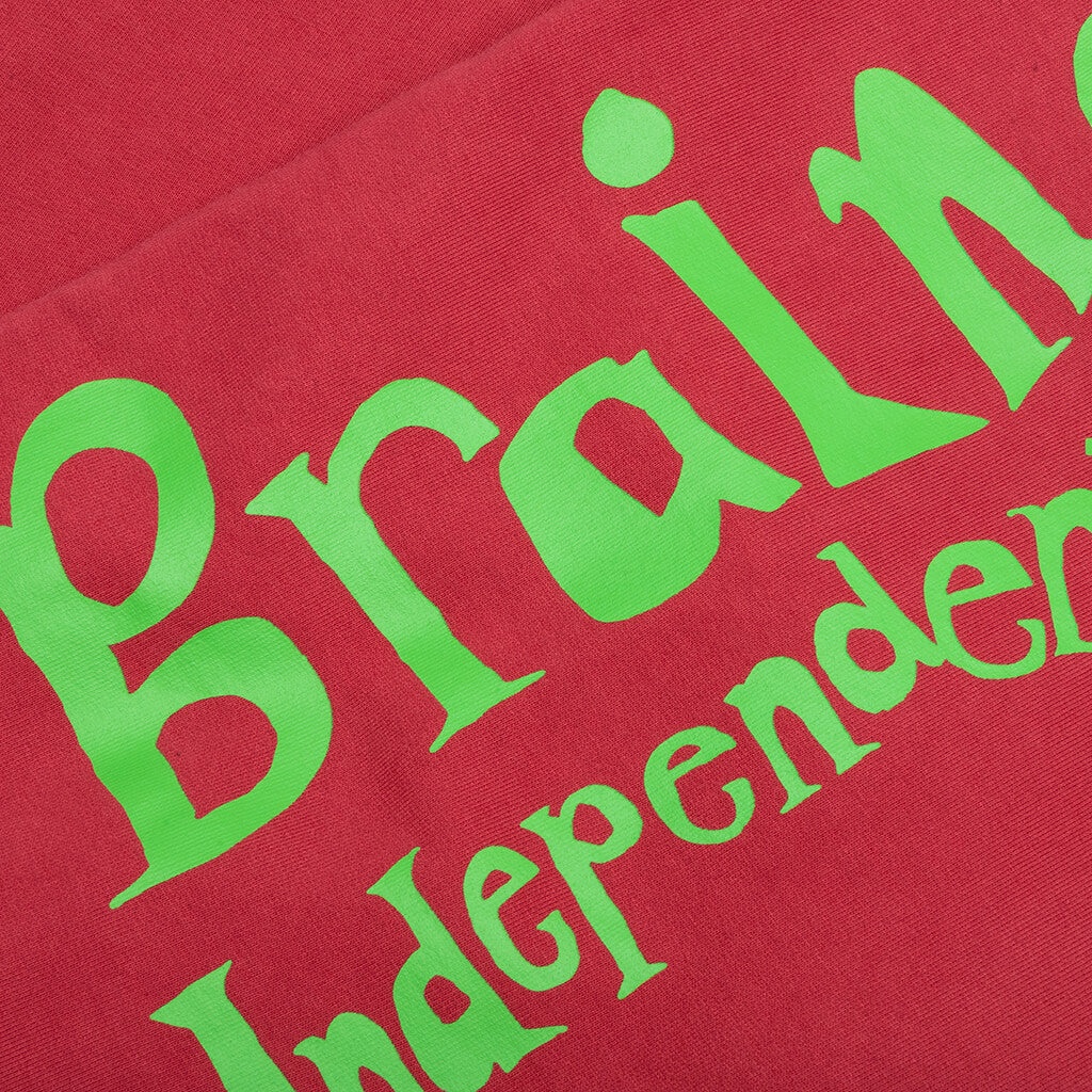 BRAIN DEAD INDEPENDENT CLASSIC SWEATPANTS - MAROON - 3