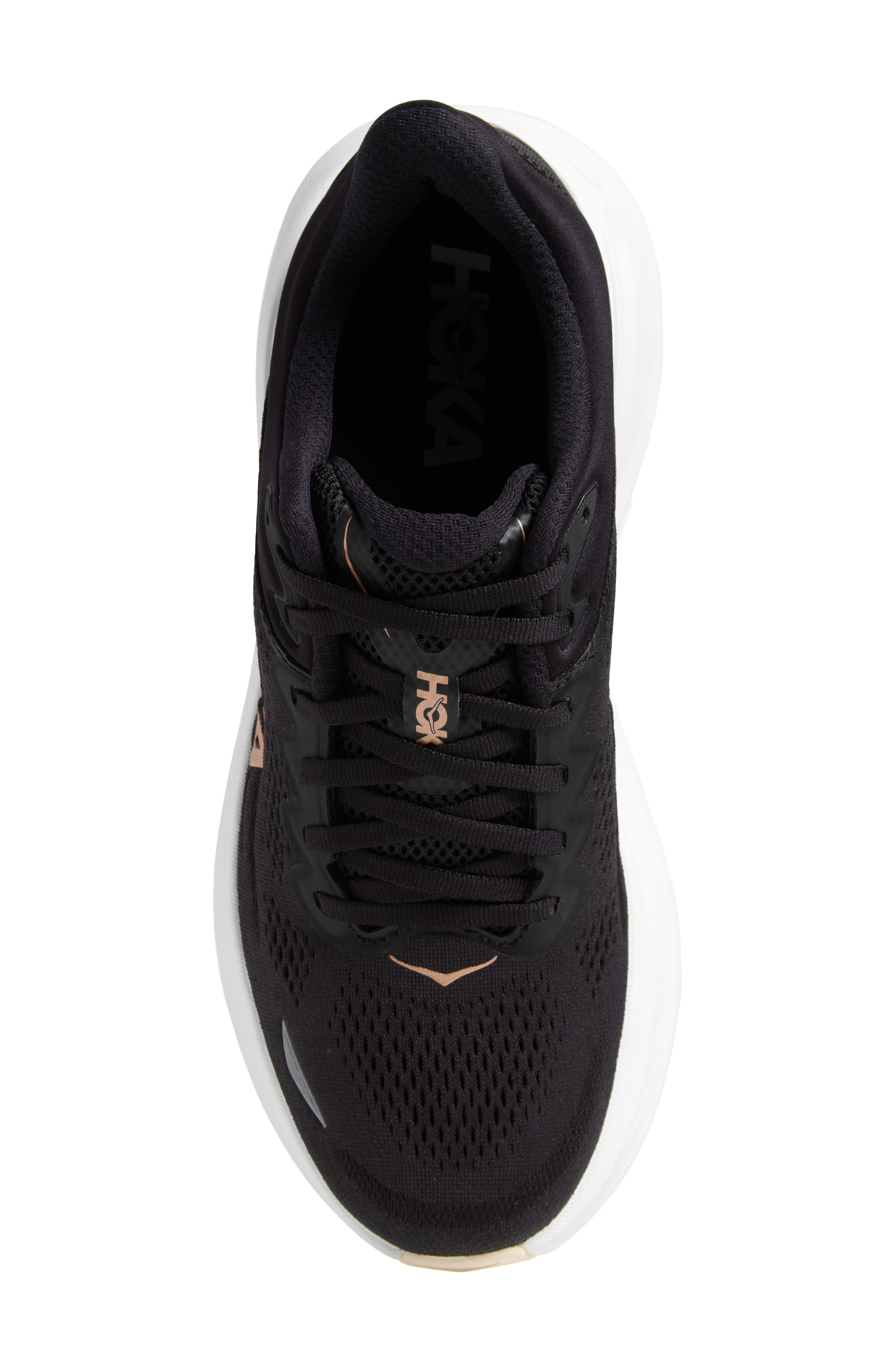 HOKA Bondi 9 Running Shoe in Black /Rose Gold at Nordstrom - 5