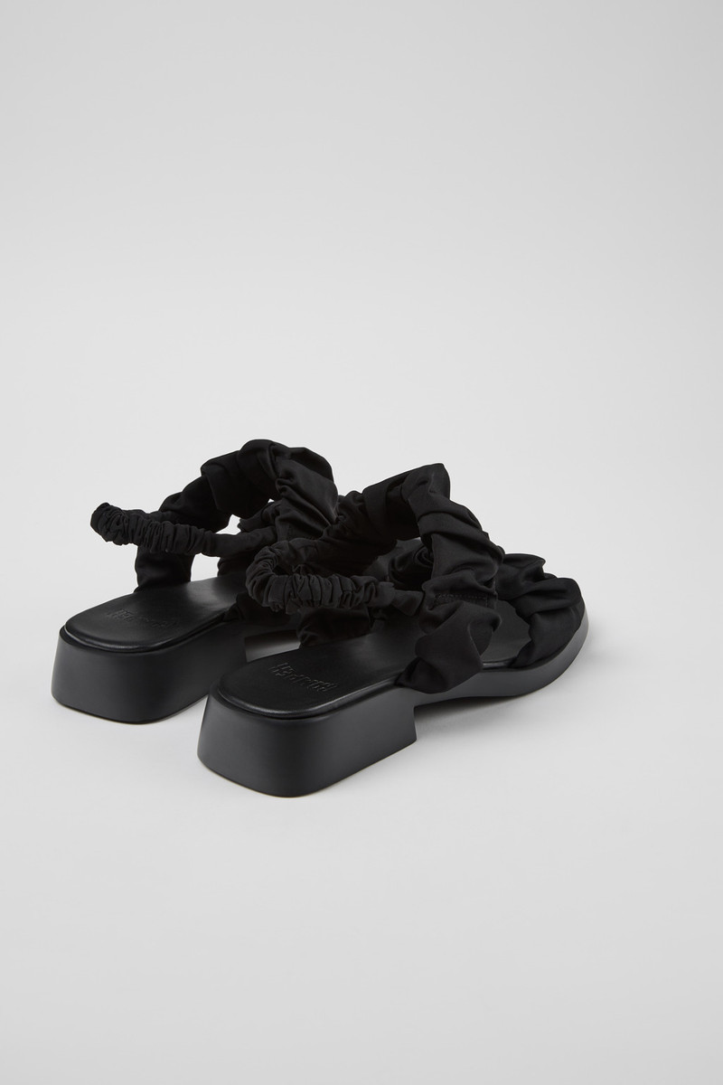CAMPERLAB Black Textile Sandals for Women. outlook